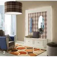 Zdjęcie Włoska lampa wisząca do pokoju dziecięcego, abażur do wyboru - Ferretti e Ferretti