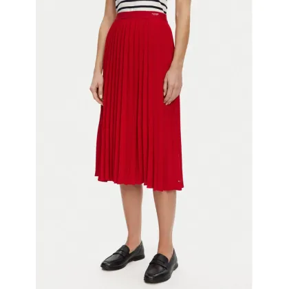 Zdjęcie Tommy Hilfiger Spódnica plisowana WW0WW43886 Czerwony Regular Fit