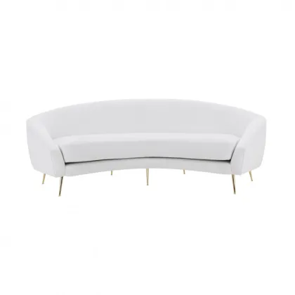 Zdjęcie Biała elegancka sofa 5-osobowa w oryginalnym kształcie - Sevensedie