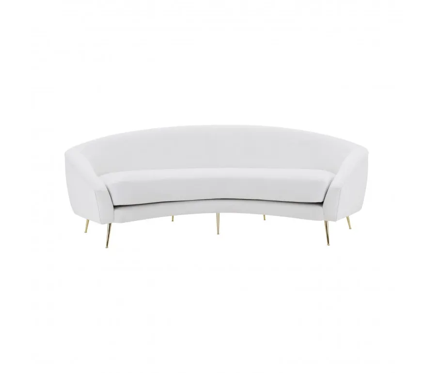 obrazek 1 Biała elegancka sofa 5-osobowa w oryginalnym kształcie - Sevensedie