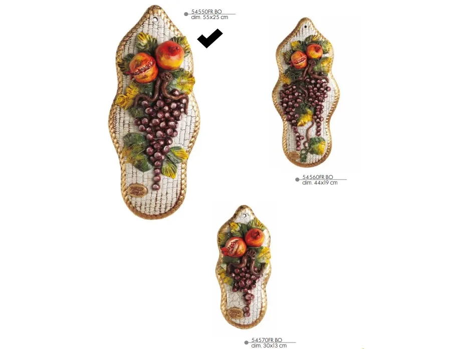 obrazek 1 Ceramiczna ozdoba z owocami 55cm - Valle d'oro Patchi