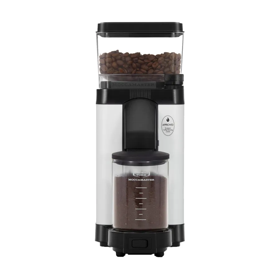 obrazek 1 Moccamaster KM5 Burr Electric Coffee Grinder Matt White - Młynek elektryczny MOCCAMASTER