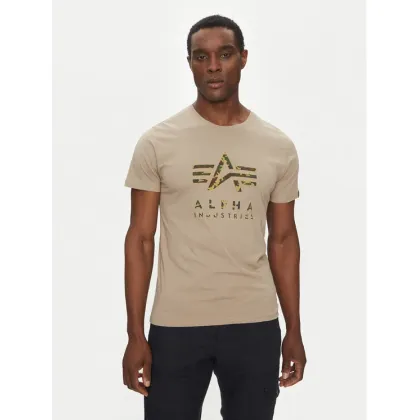 Zdjęcie Alpha Industries T-Shirt Camo Puff 146506 Beżowy Regular Fit
