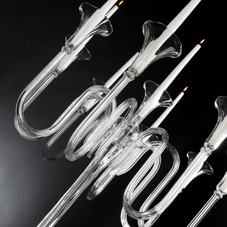 picture 4 Classic glass candlestick with nine arms