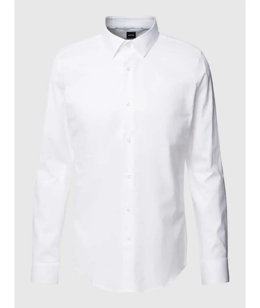 obrazek 1 Koszula biznesowa o kroju slim fit z jednolitą fakturą
