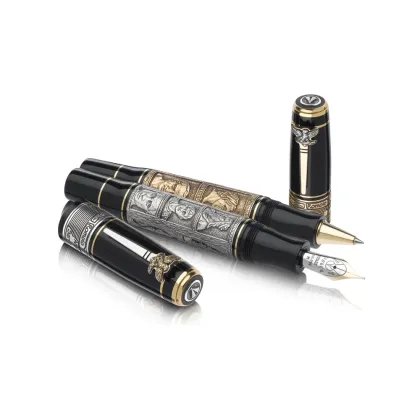 Picture Seven Kings of Rome fountain pen - brown