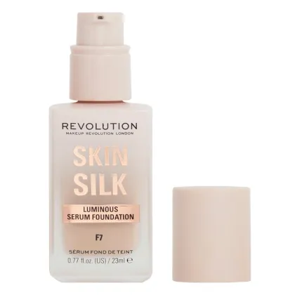 Zdjęcie MAKEUP REVOLUTION Skin Silk Serum Foundation Podkład do twarzy F7 23ml F7 23 ml MakeUp Revolution