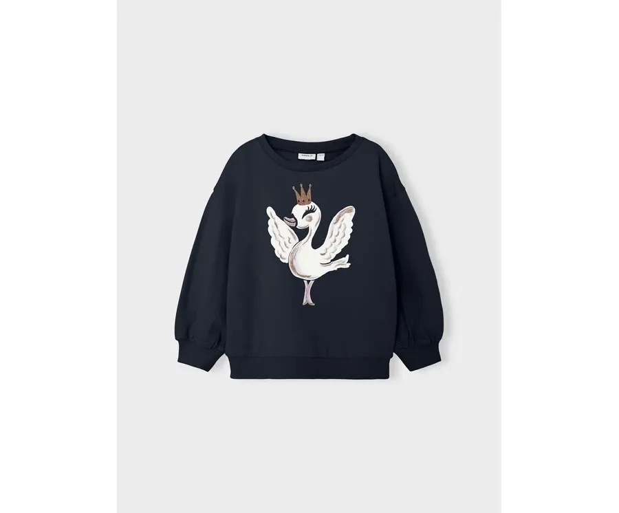 obrazek 1 NAME IT Bluza 13218917 Granatowy Box Fit