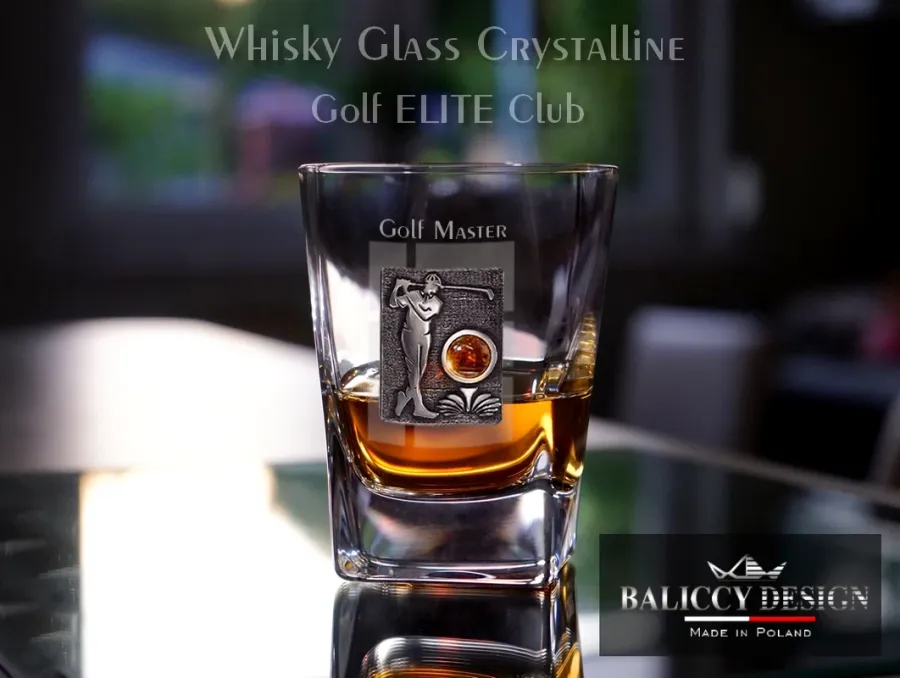 obrazek 2 Szklanka do whisky Quadro z bursztynem  -  Golf Master