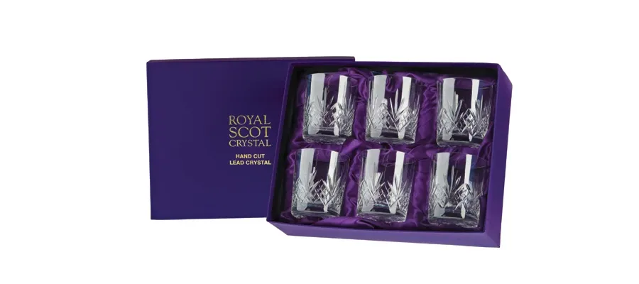 picture 1 Royal Scot Crystal Whisky Tumblers Highland 6 p.