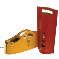 Picture Decorative wine bag - leather - Absolute Breton