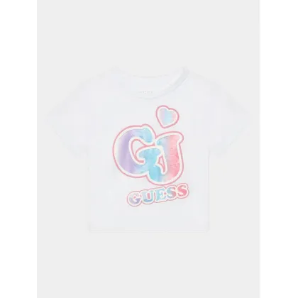 Zdjęcie Guess T-Shirt K4RI28 K8HM0 Biały Boxy Fit