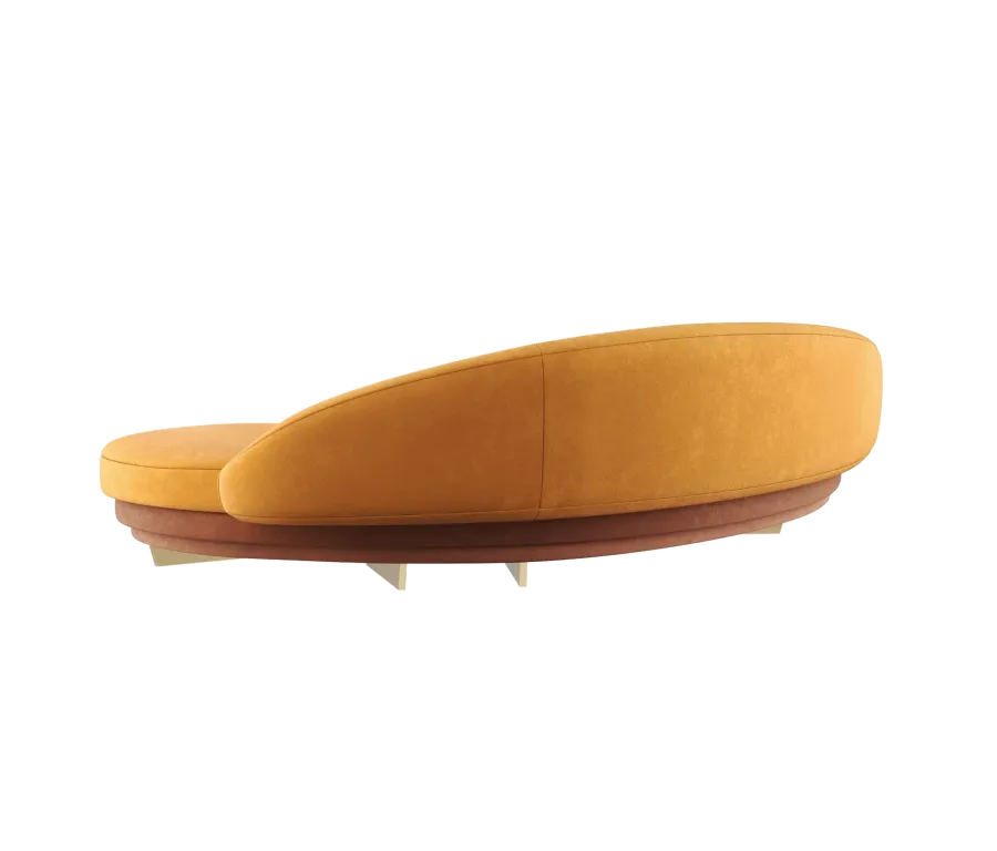 obrazek 4 Piękna stylowa sofa o obłym kształcie