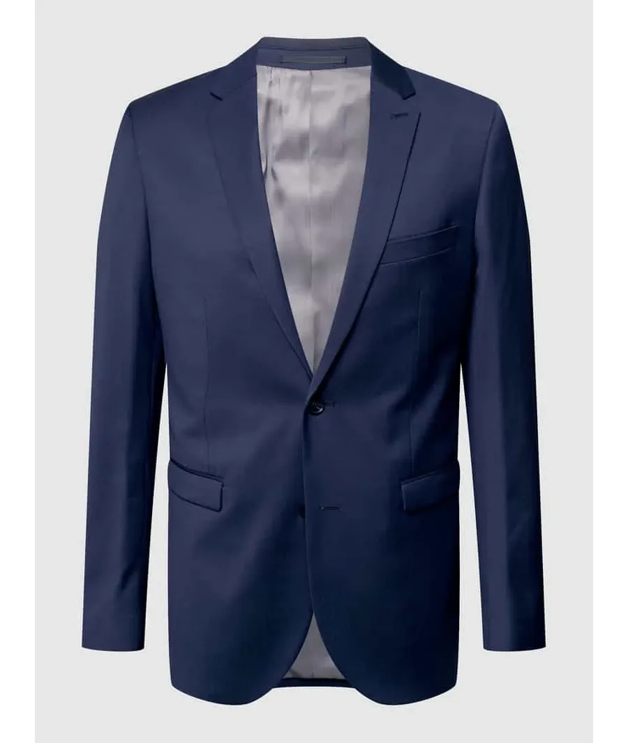 obrazek 1 Marynarka zapinana na 2 guziki o kroju slim fit z dodatkiem streczu model ‘George’