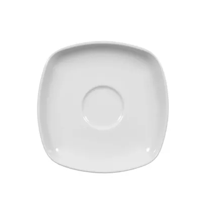 Zdjęcie Kwadratowy porcelanowy spodek do filiżanki espresso - Seltmann Weiden