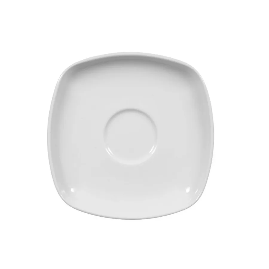 obrazek 1 Kwadratowy porcelanowy spodek do filiżanki espresso - Seltmann Weiden