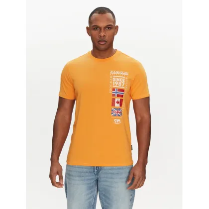 Zdjęcie Napapijri T-Shirt S-Turin NP0A4HQG Pomarańczowy Regular Fit