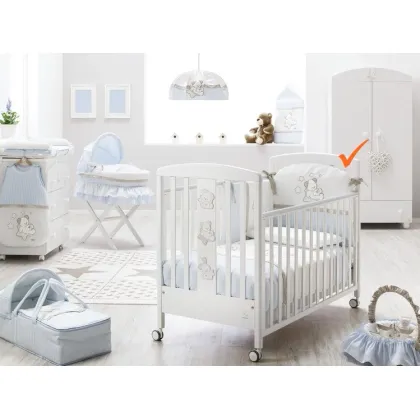 Zdjęcie Włoskie łóżeczko niemowlęce z wyposażeniem - Italbaby