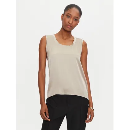 Zdjęcie ViCOLO Bluzka TB0038 Beżowy Regular Fit