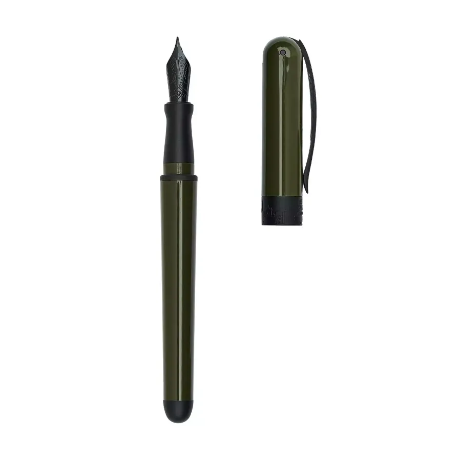 obrazek 2 Włoskie pióro wieczne Avatar Ur - Glossy Black F Military Green
