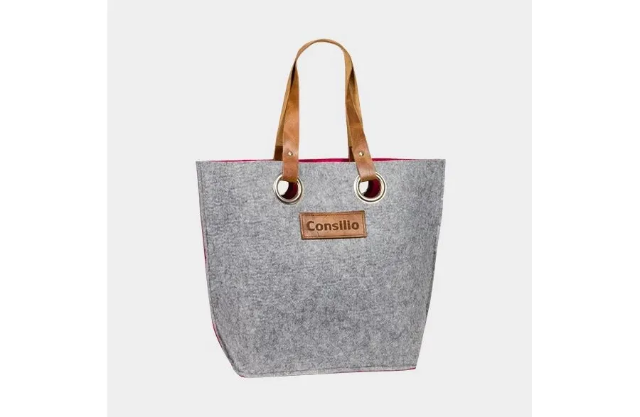 obrazek 2 Fantastyczna torba typu shopper ze skóry i metalowymi okuciami