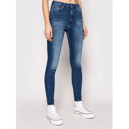 Zdjęcie Tommy Jeans Jeansy Sylvia DW0DW09215 Niebieski Super Skinny Fit