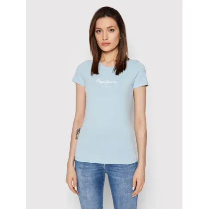 Zdjęcie Pepe Jeans T-Shirt New Virgina PL505202 Niebieski Slim Fit