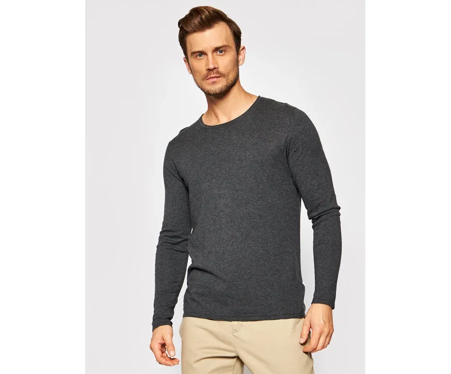 obrazek 1 Selected Homme Sweter Rome 16079774 Szary Regular Fit