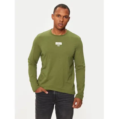 Zdjęcie s.Oliver Longsleeve 2150055 Zielony Regular Fit