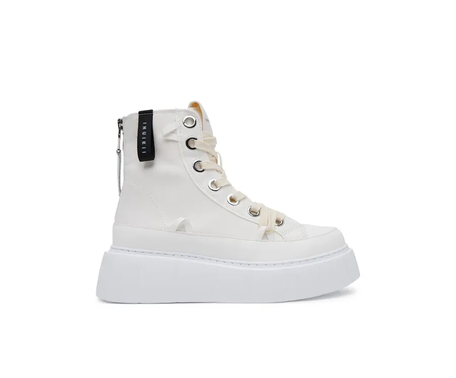 obrazek 1 Inuikii Trampki Matilda Canvas High 30103-025 Biały