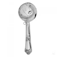 Zdjęcie Stylowa srebrna grzechotka dla niemowląt z motywem słonia - Zaramella Argenti