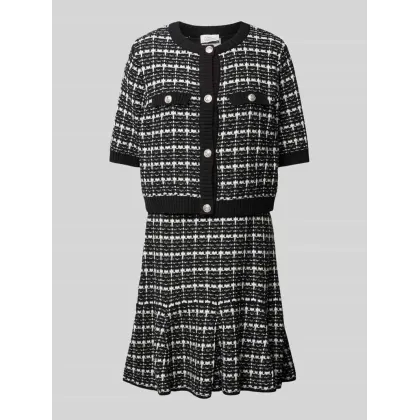 Zdjęcie Sukienka z dzianiny o długości do kolan z efektem 2 w 1