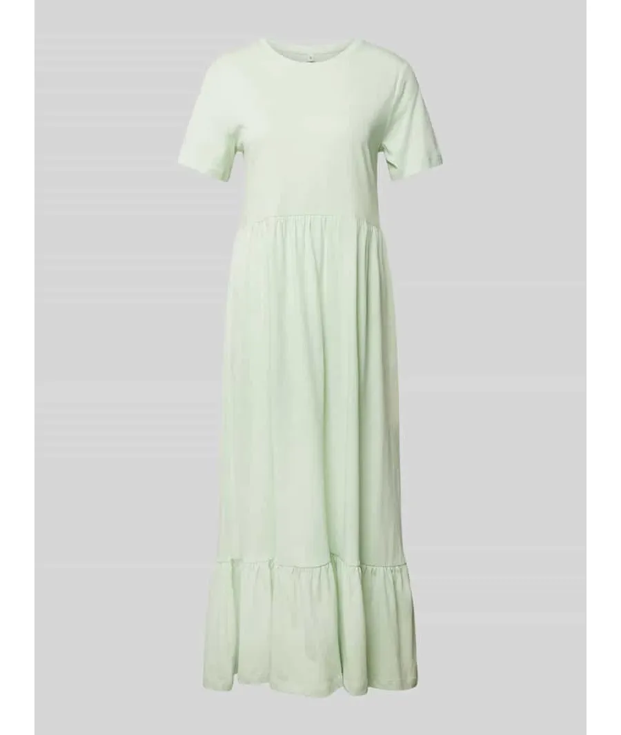 obrazek 1 Sukienka midi w jednolitym kolorze model ‘MAY’