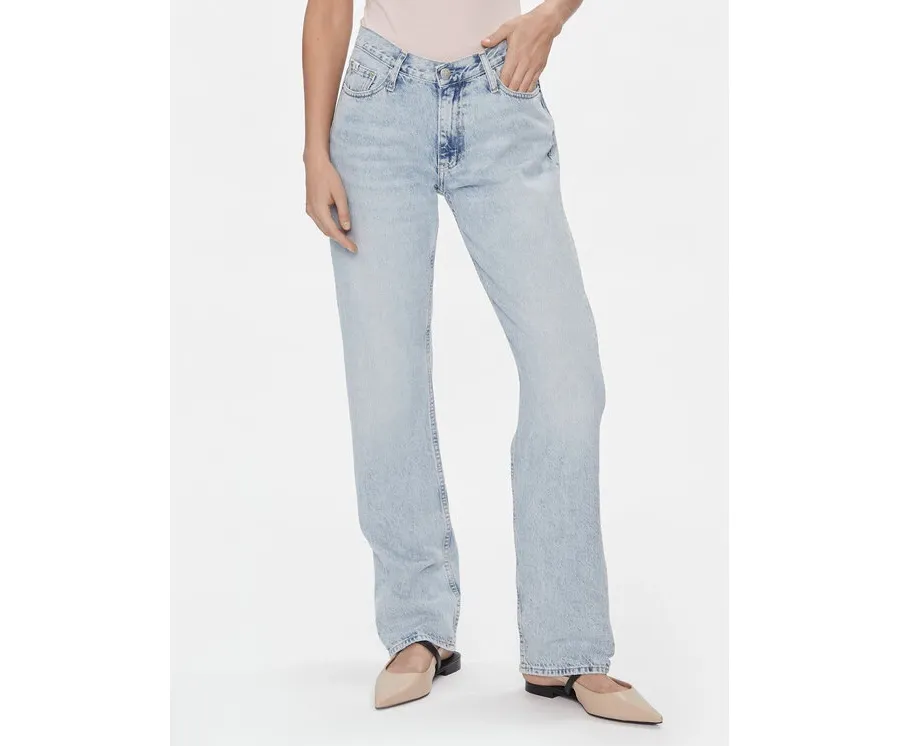 obrazek 1 Calvin Klein Jeans Jeansy J20J223302 Niebieski Straight Fit
