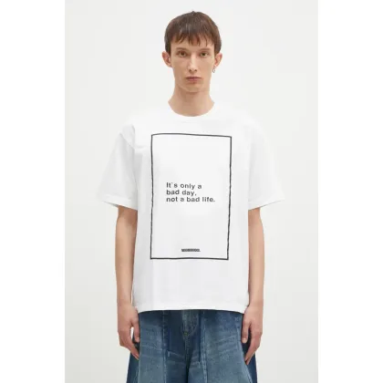 Zdjęcie NEIGHBORHOOD t-shirt bawełniany Tee SS-15 męski kolor biały z nadrukiem 242PCNH.ST15