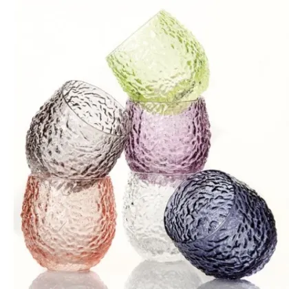 Zdjęcie Stylowy komplet 6 różnokolorowych szklanek do wody – IVV