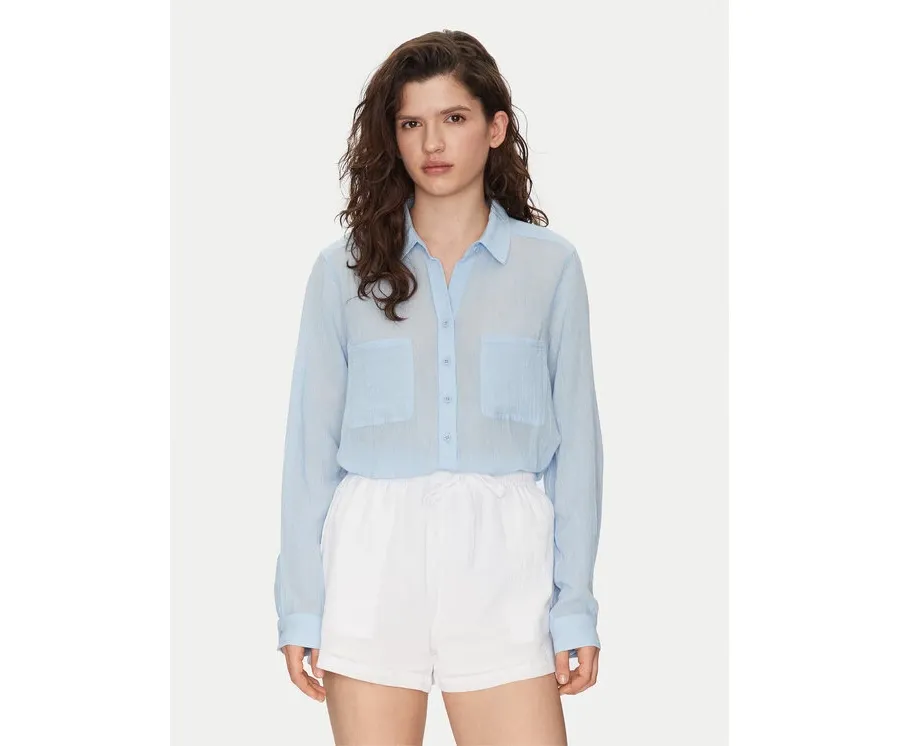 obrazek 1 Seafolly Koszula Breeze 54795-TO Błękitny Regular Fit