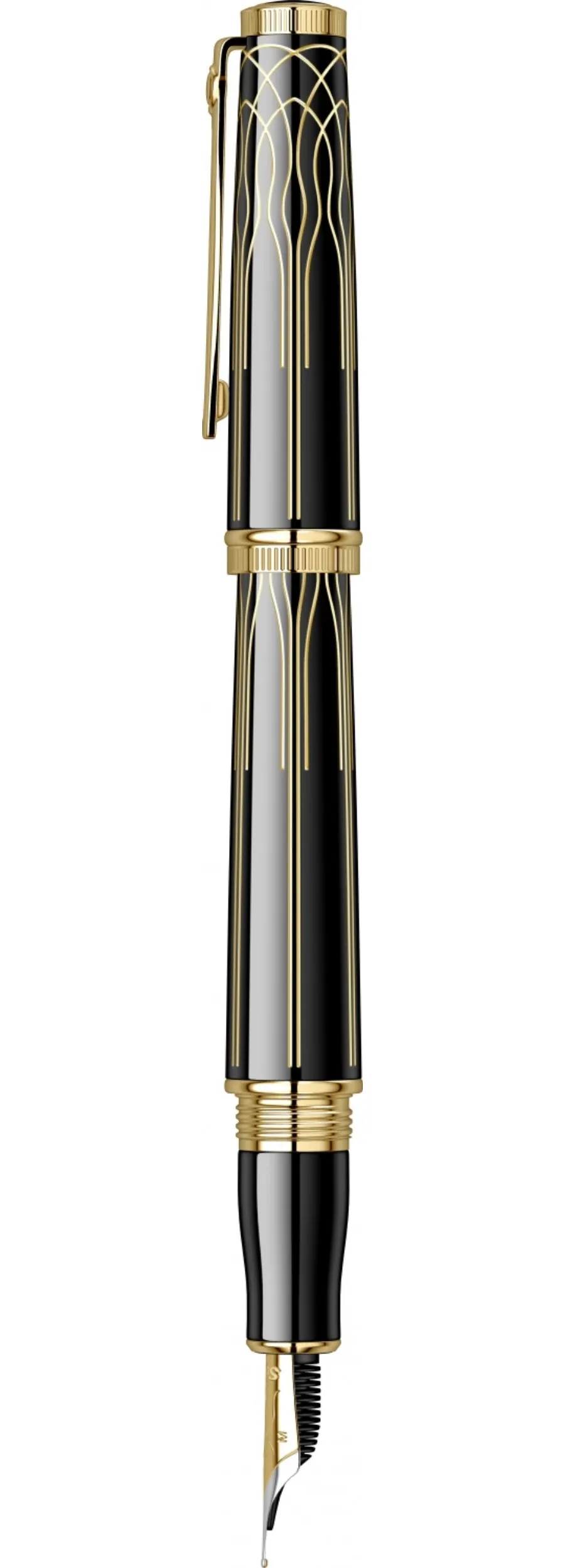 obrazek 5 Eleganckie pióro wieczne Heritage w kolorze złoto-czarnym