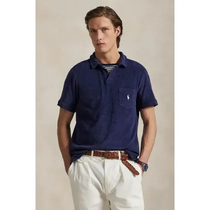 Zdjęcie Polo Ralph Lauren polo bawełniane Polo Shirt męska kolor granatowy gładki 710945245