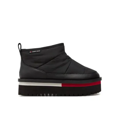 Zdjęcie Tommy Jeans Śniegowce Tjw Nylon Flatform Boot Wl EN0EN02689 Czarny