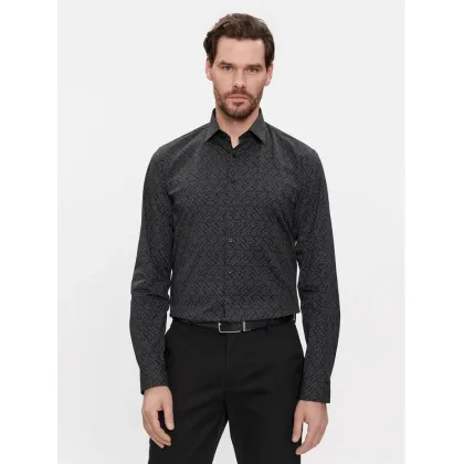 Zdjęcie Calvin Klein Koszula Logo Print K10K112312 Czarny Slim Fit