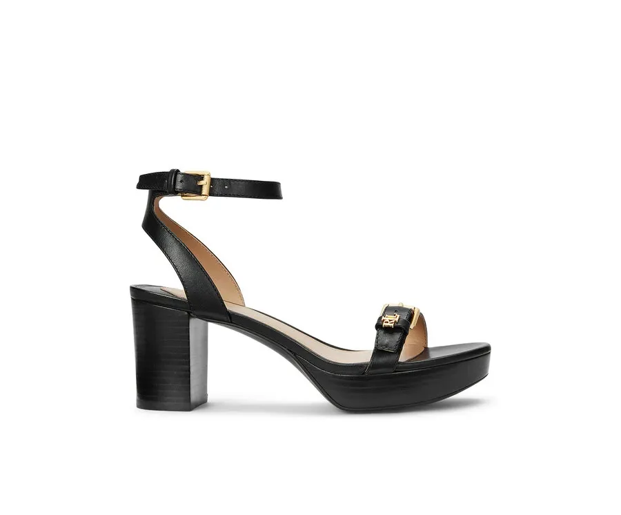 obrazek 1 LAUREN RALPH LAUREN Sandały Melissah 802959162001 Czarny