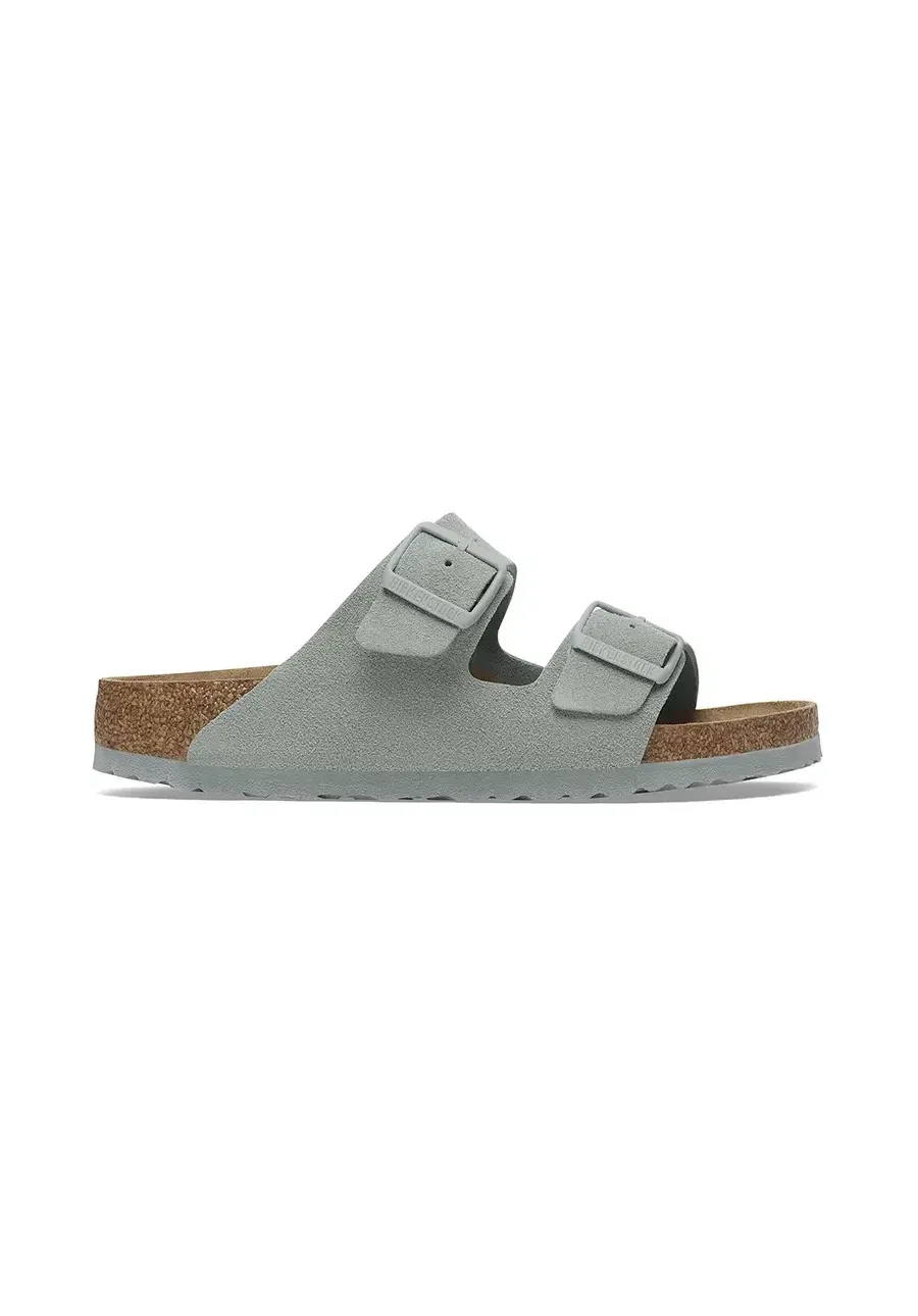 obrazek 1 Birkenstock klapki zamszowe Arizona damskie kolor niebieski 1029215