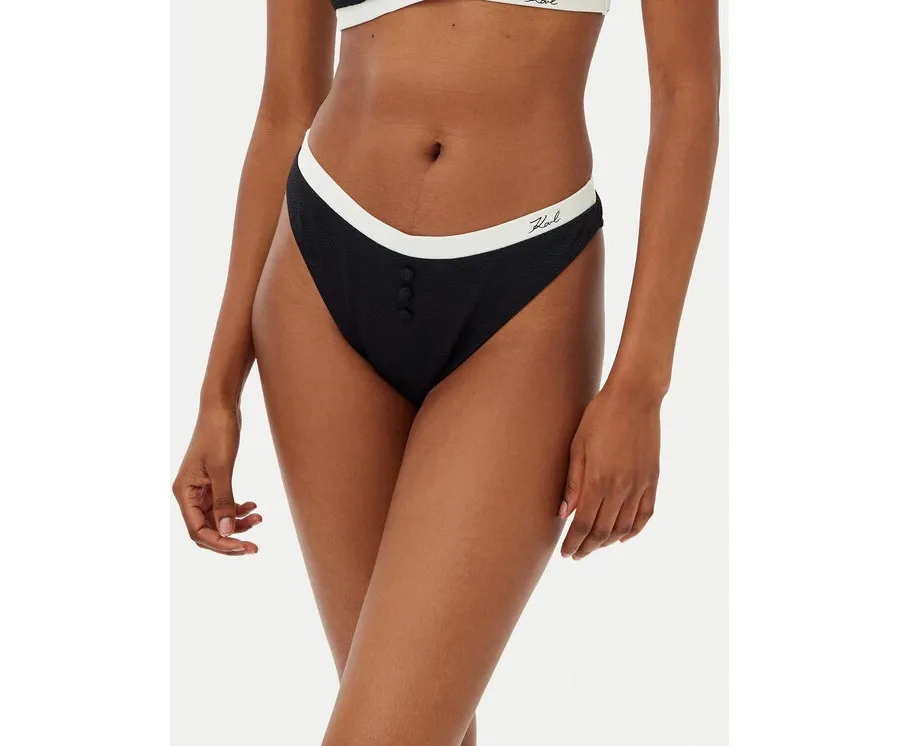obrazek 1 KARL LAGERFELD Dół od bikini A2W46019 Czarny