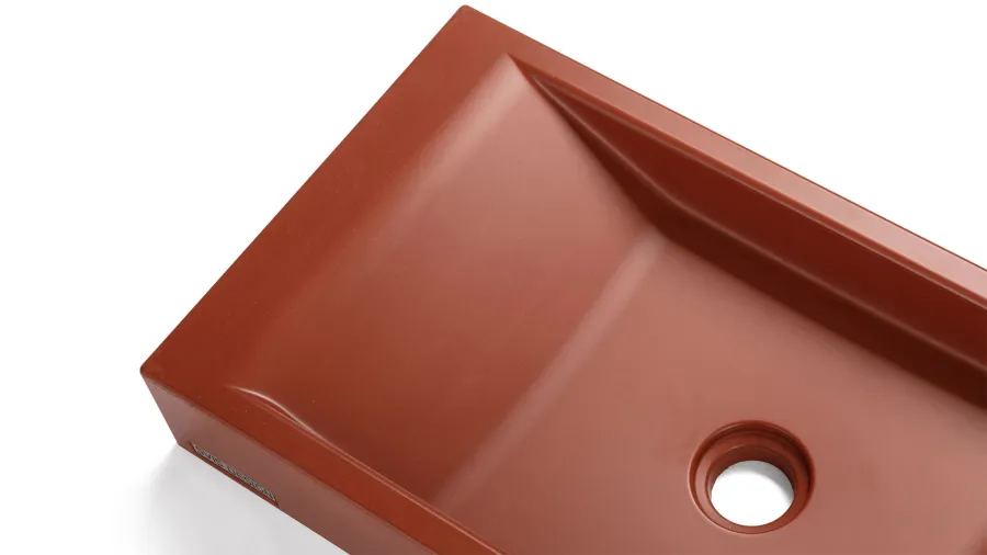 obrazek 3 Wyjątkowa umywalka 60 cm SIRIUS BASIC – ceglasty, bez dekoru, bez lakieru