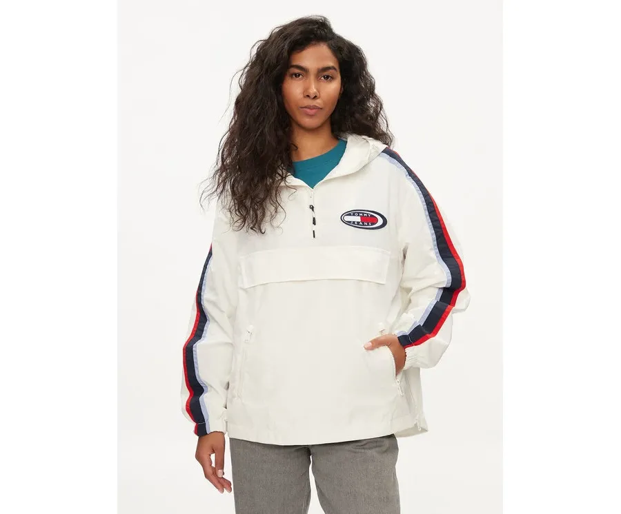 obrazek 1 Tommy Jeans Kurtka anorak Archive Chicago DW0DW18151 Biały Regular Fit