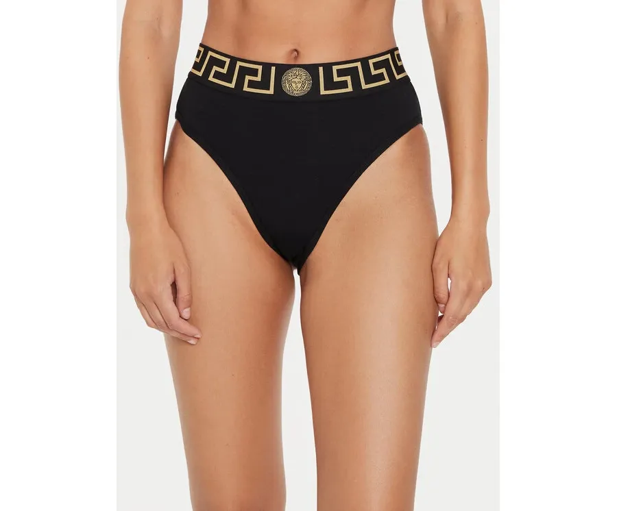 obrazek 1 Versace Figi klasyczne z wysokim stanem AUD01050 1A10011 Czarny