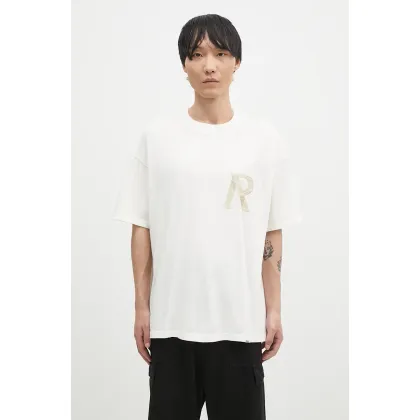 Zdjęcie Represent t-shirt bawełniany Masking Tape Initial męski kolor beżowy z nadrukiem MLM4208.072