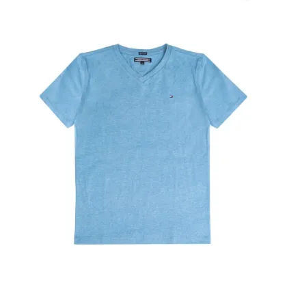 Zdjęcie Tommy Hilfiger T-Shirt KB0KB04142 S Błękitny Regular Fit