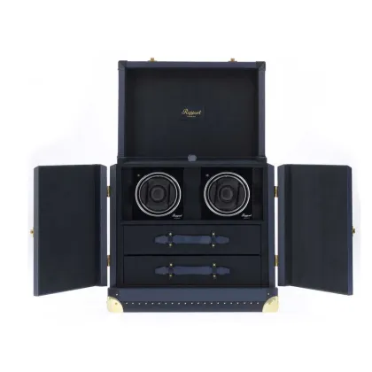 Picture A modern case for a watch collector with two rotomats